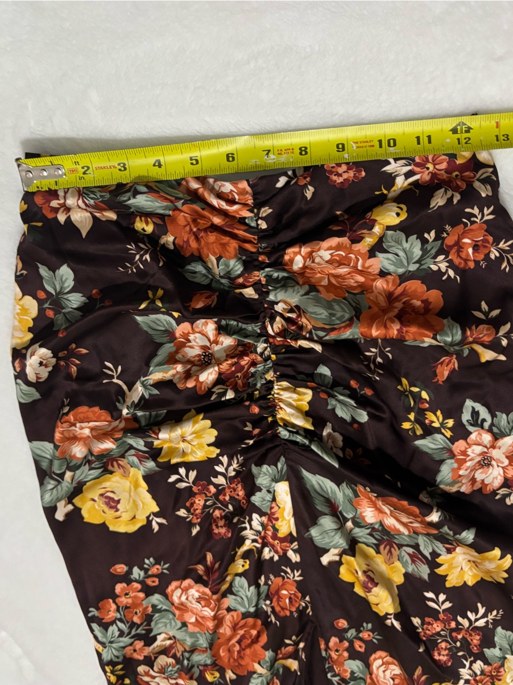 VERONICA BEARD Women’s Pixie Floral Ruched Silk Midi Skirt - Picture 16 of 16